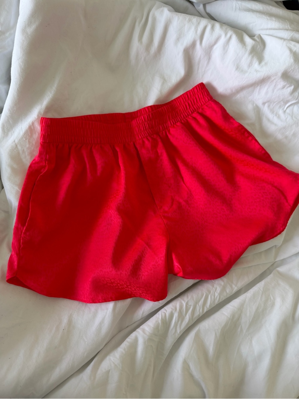 Victoria's Secret Red Satin Pajama Shorts